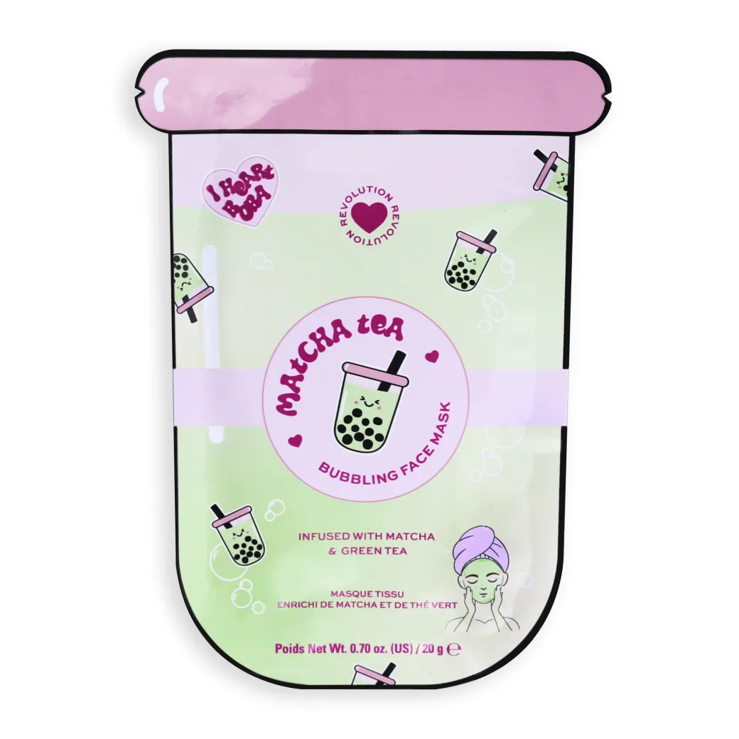 I Heart Revolution Bubble Tea Matcha Tea Bubble Sheet Mask