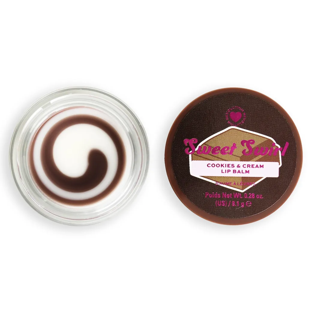 I Heart Revolution Sweet Swirl Lip Balm Cookies and Cream