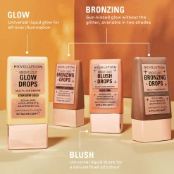 Makeup Revolution Bright Light Blush Drops Pink Rosie