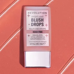 Makeup Revolution Bright Light Blush Drops Pink Rosie