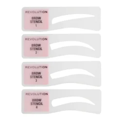 Makeup Revolution Brow Powder Stamp & Stencil Kit Ash Brown