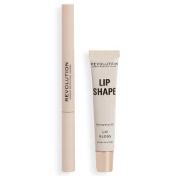 Makeup Revolution Lip Shape Kit Brown Nude