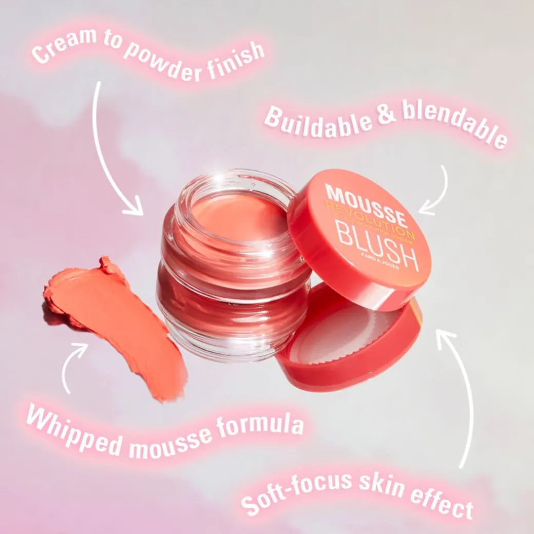 Makeup Revolution Mousse Blusher Juicy Fuchsia Pink