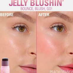 Revolution Jelly Blush Stick Lip and Cheek Stain Peach Orange