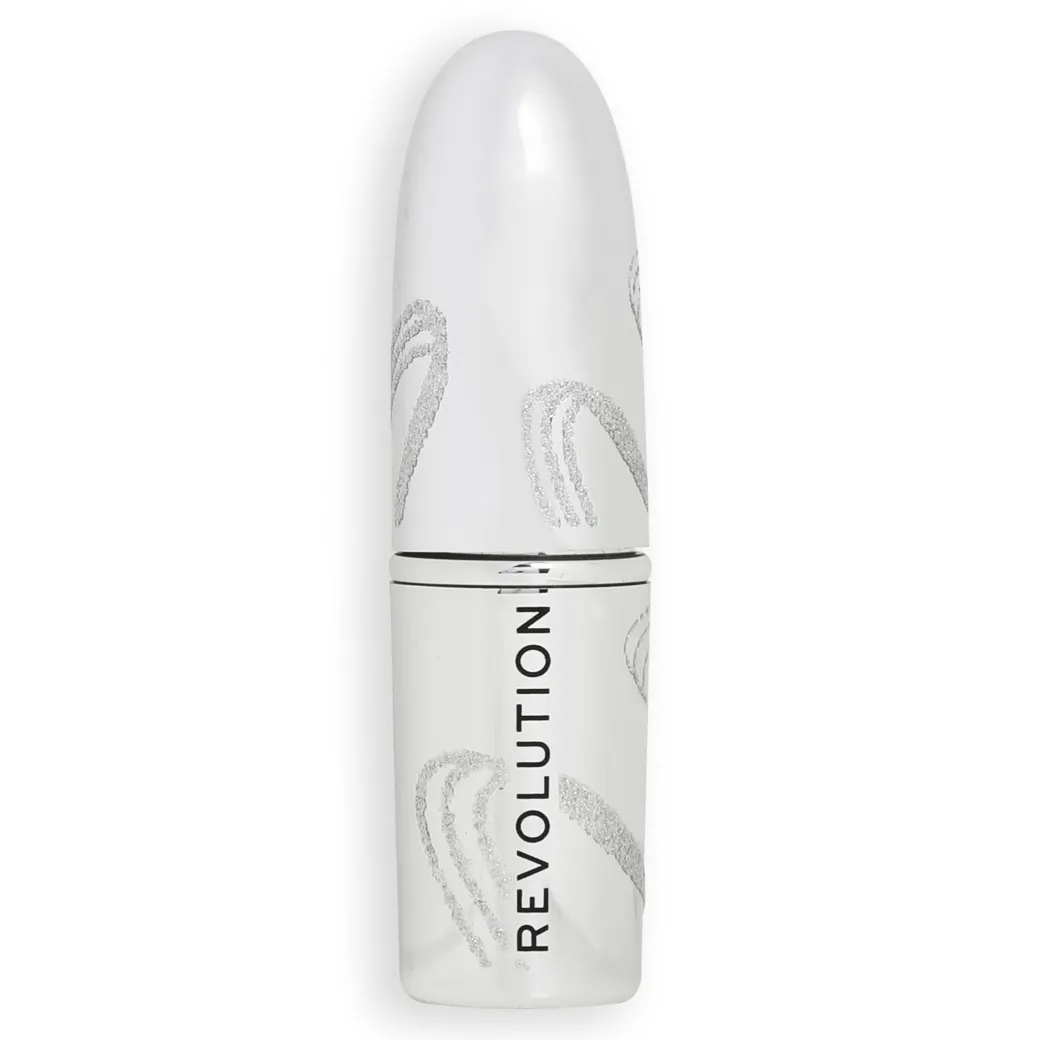 Revolution Metallic Muse Glitter Lipstick Baby Pink