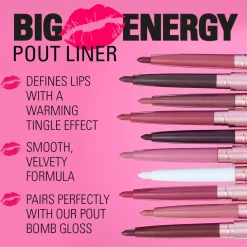 Revolution Pout Bomb Plumping Lip Liner Burnt Cherry Red
