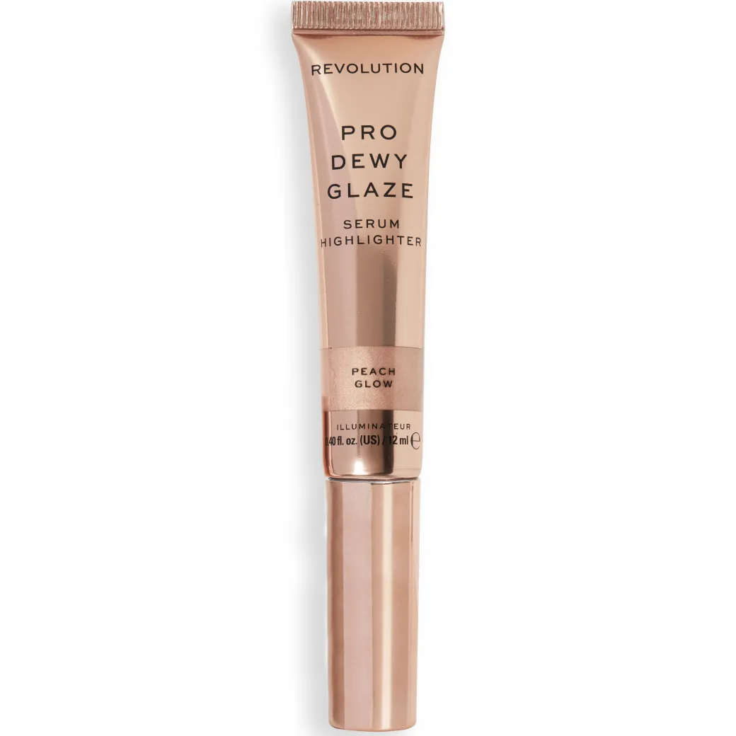 Revolution Pro Dewy Glaze Serum Highlighter Peach Glow