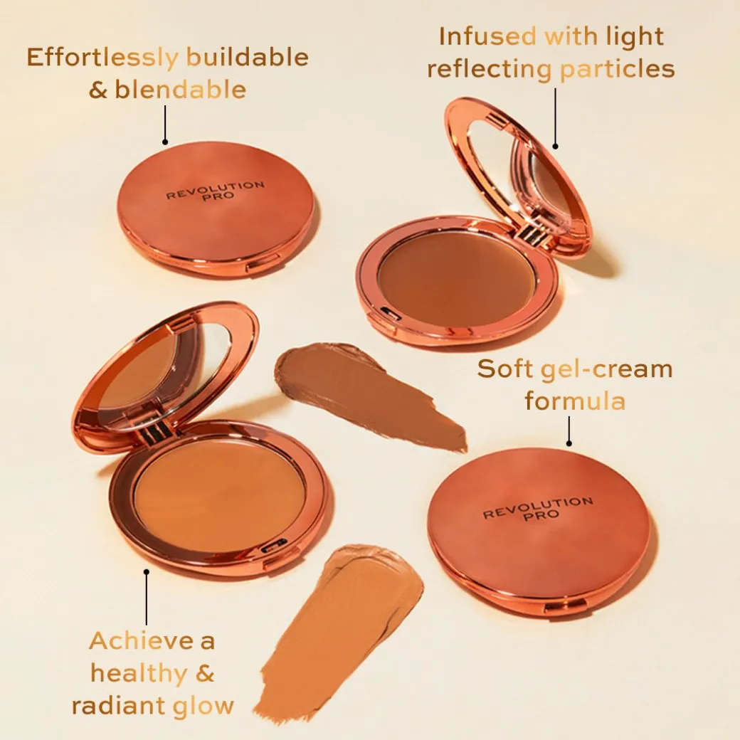 Revolution Pro Glow Edit Cream Gel Bronzer Medium Bronze