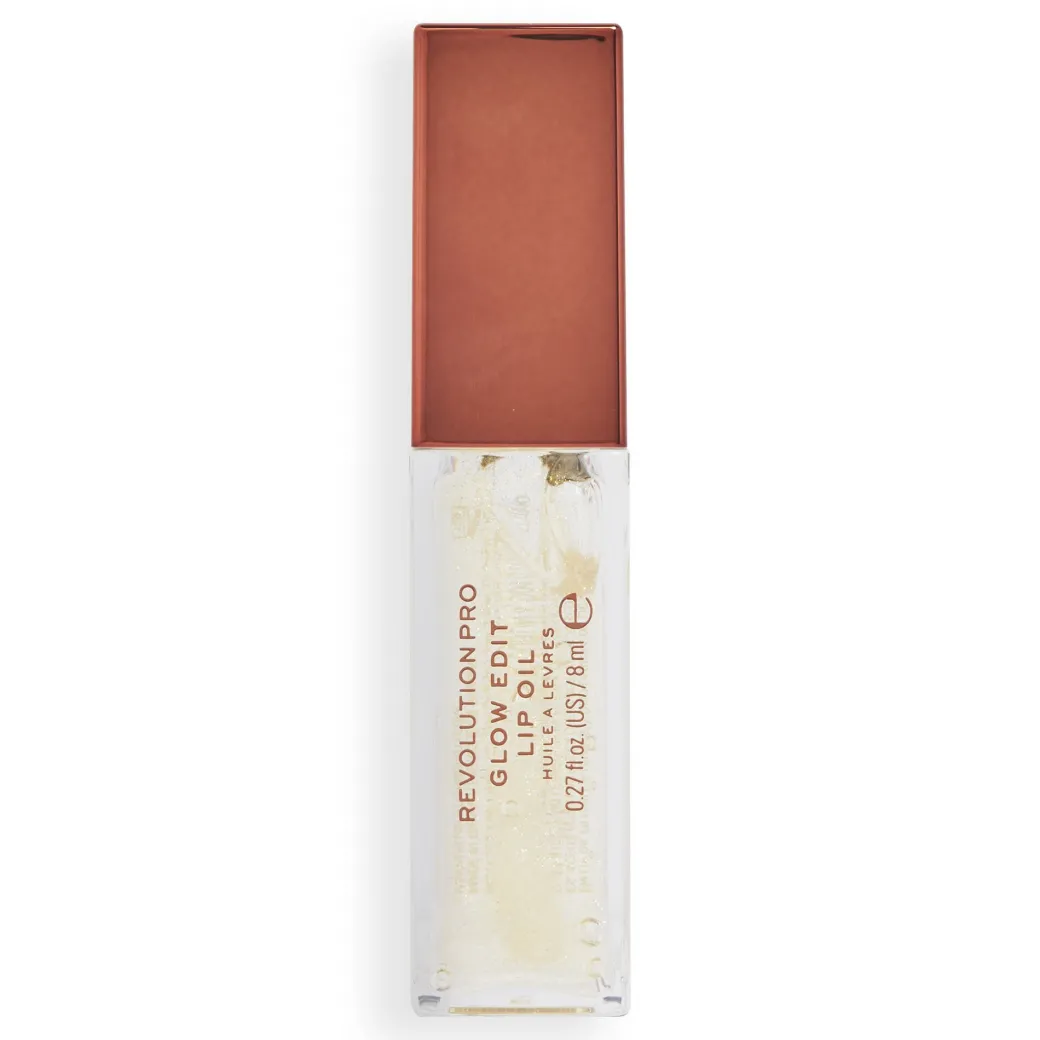 Revolution Pro Glow Edit Shimmer Lip Oil Touch Clear