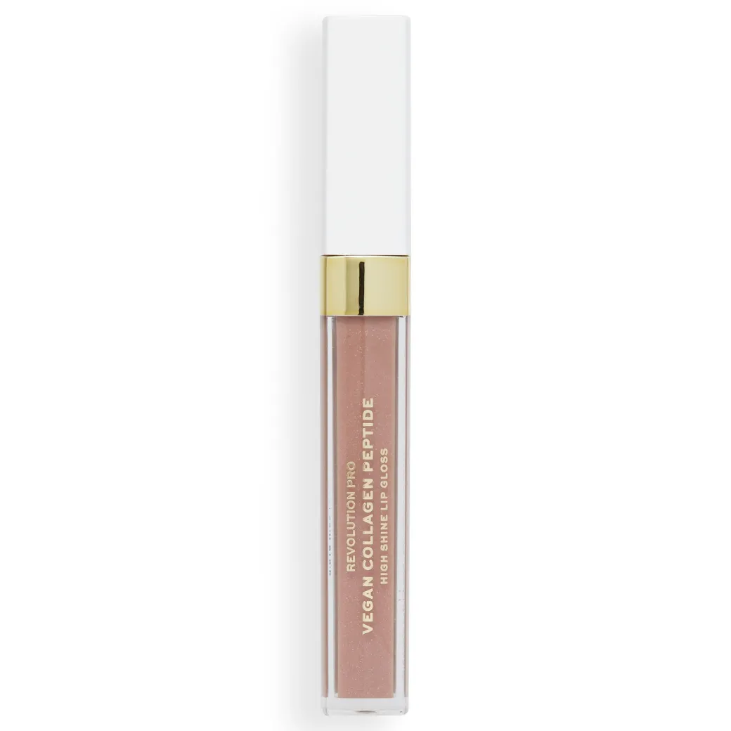 Revolution Pro Vegan Collagen Peptide High Shine Lip Gloss Cashmere