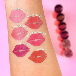 Revolution Satin Kiss Lipstick Rosé Muted Red