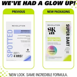 Revolution Skin Super Dart Microneedle Salicylic Acid Hydrocolloid Spot Patches 9 Patches